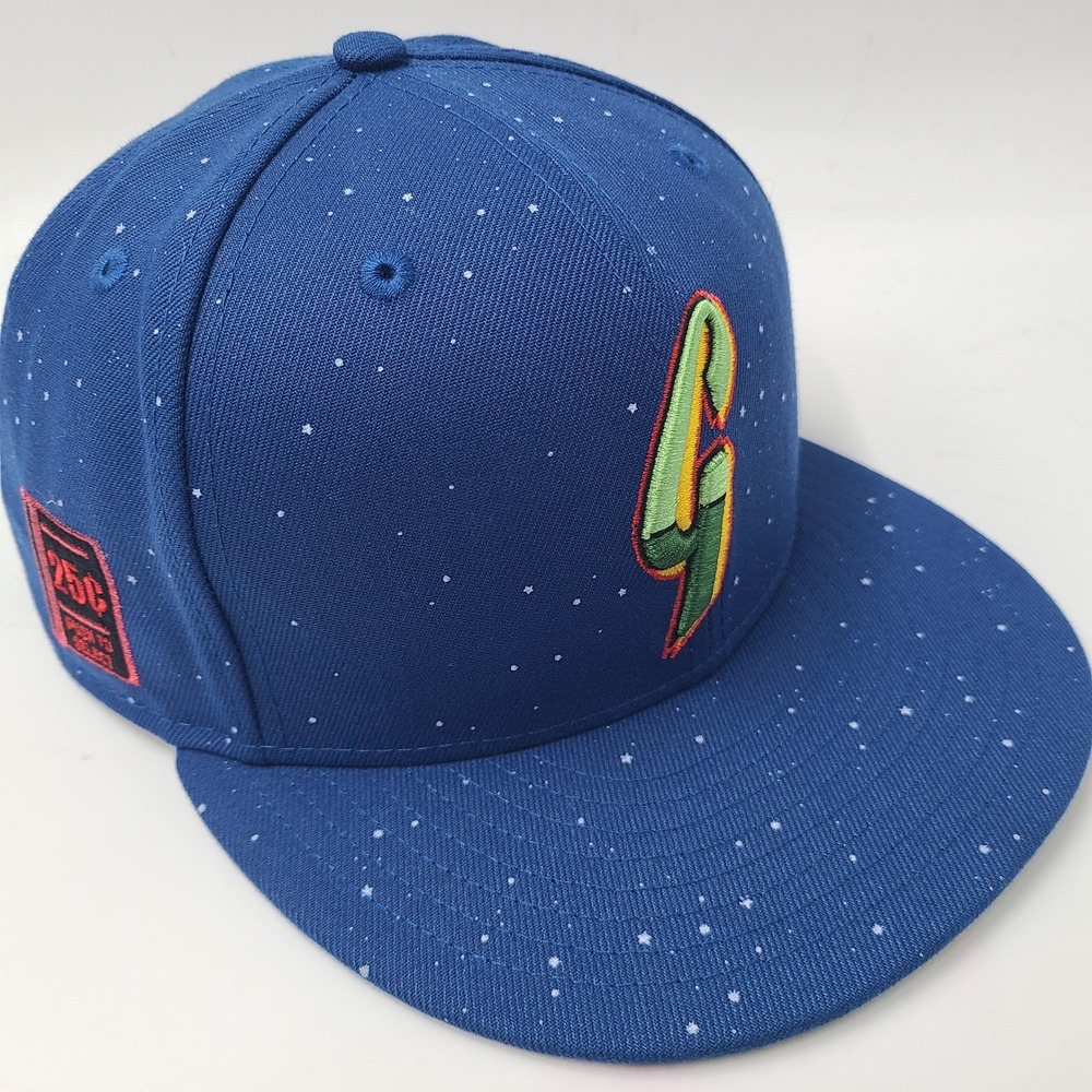 San Francisco Giants Hat Fitted 7 3/8 New Era 59Fifty Blue MLB Arcade Game Patch